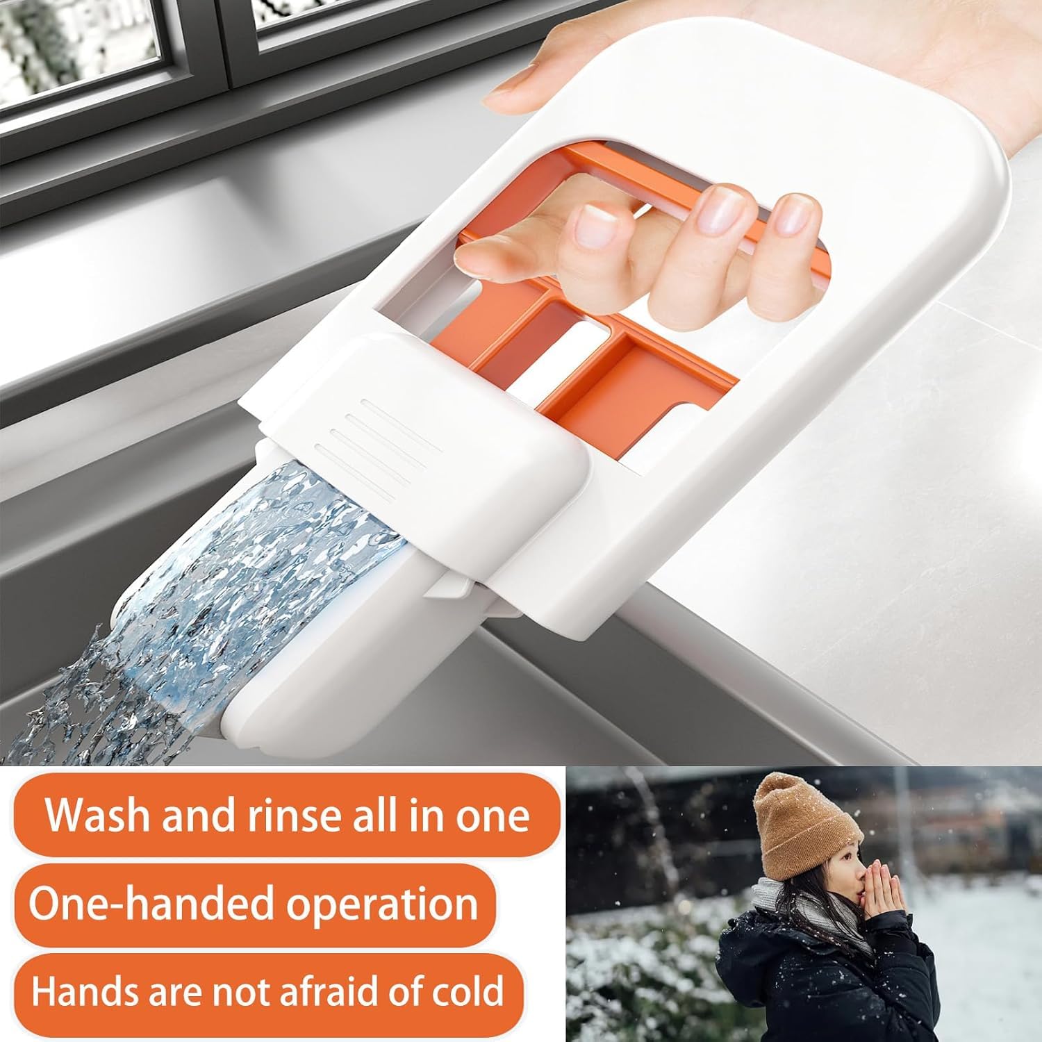 Mini Auto Squeeze Mop – Hands-Free & 360° Rotating Cleaning Tool