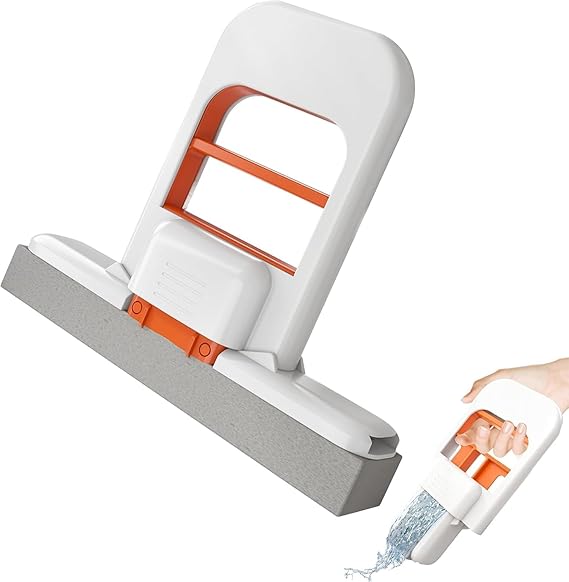 Mini Auto Squeeze Mop – Hands-Free & 360° Rotating Cleaning Tool