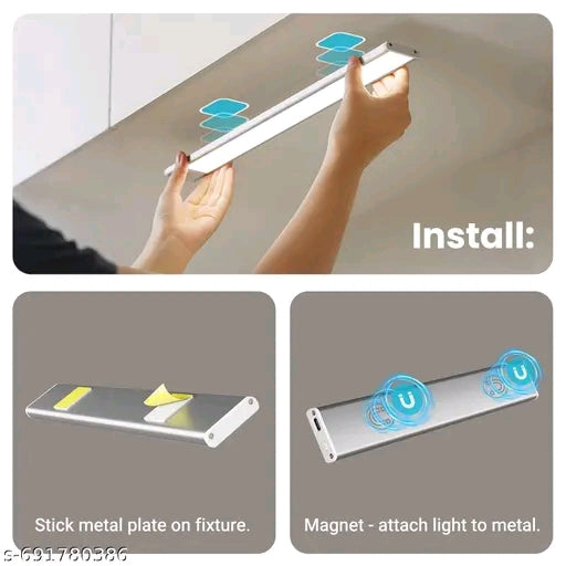 Automatic Motion Sensor LED Light (Pack of 2) – Rechargeable, No Wiring, Auto ON/OFF