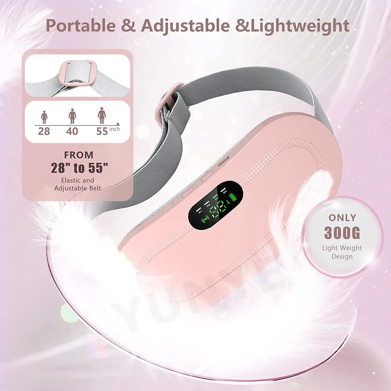 Rechargeable Period Cramp Massager – Instant Relief with Heat & Vibration